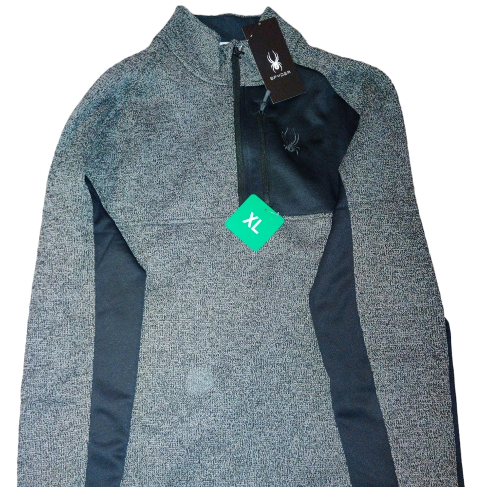 Spyder Men's Half Zip Sweater Gait Knit Pullover Jacket